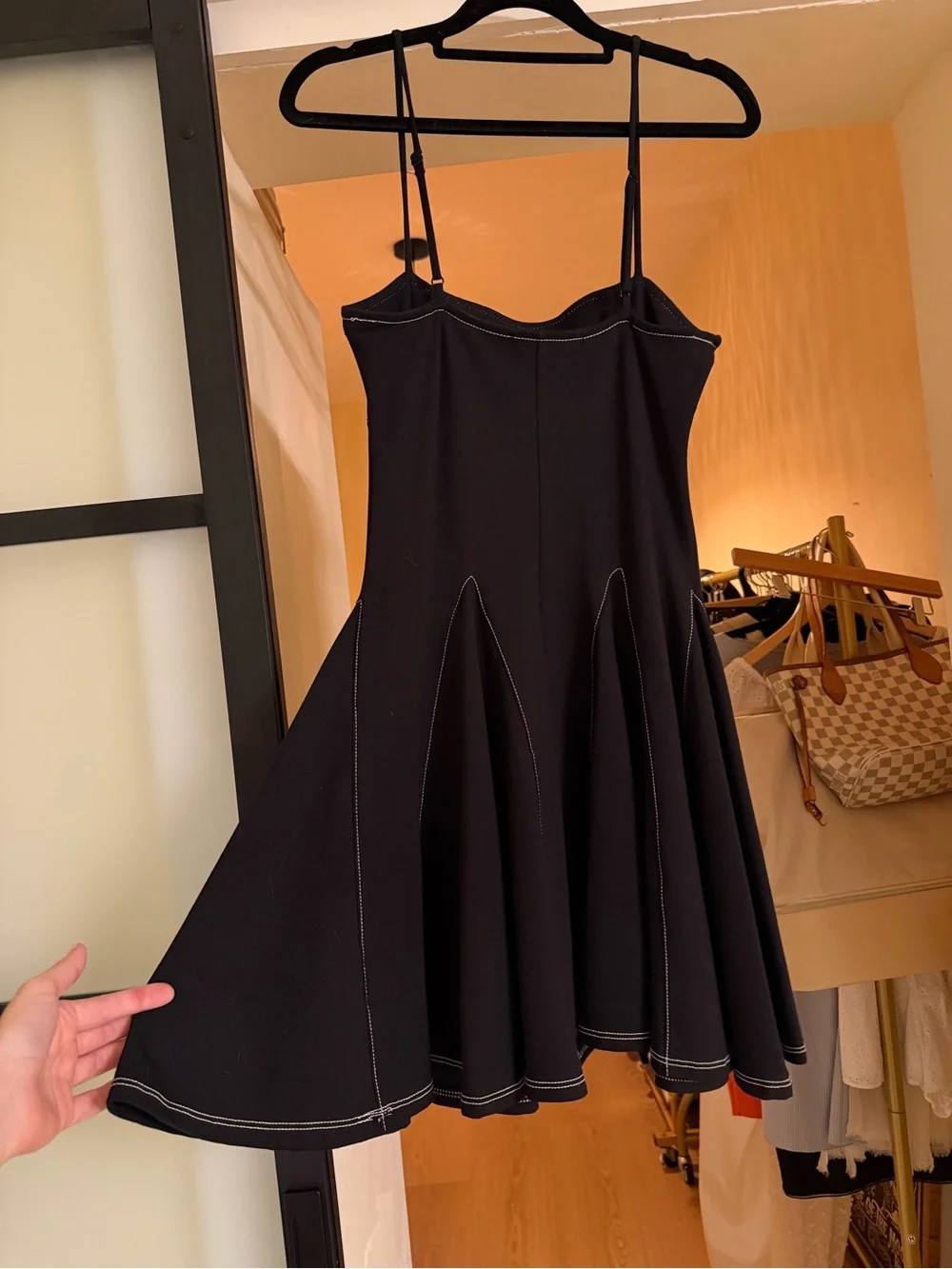 UO Stretchy Skater Dress - Picture 2 of 3